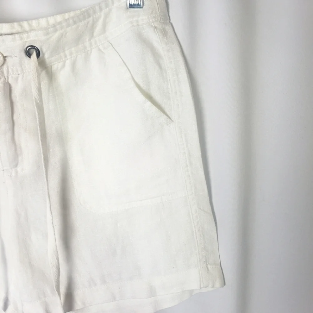 Merona White Linen Shorts - Picture 2 of 9